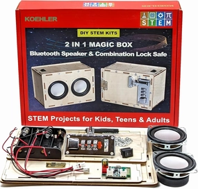 STEM Projects for Kids & Adults Build Your Own Bluetooth Speaker & Combination Lock Safe - 2 in 1 Science Experiment Electronics Kit | STEM Gifts for Teenage Girls   Boys Ages 10 and Up Magic Box