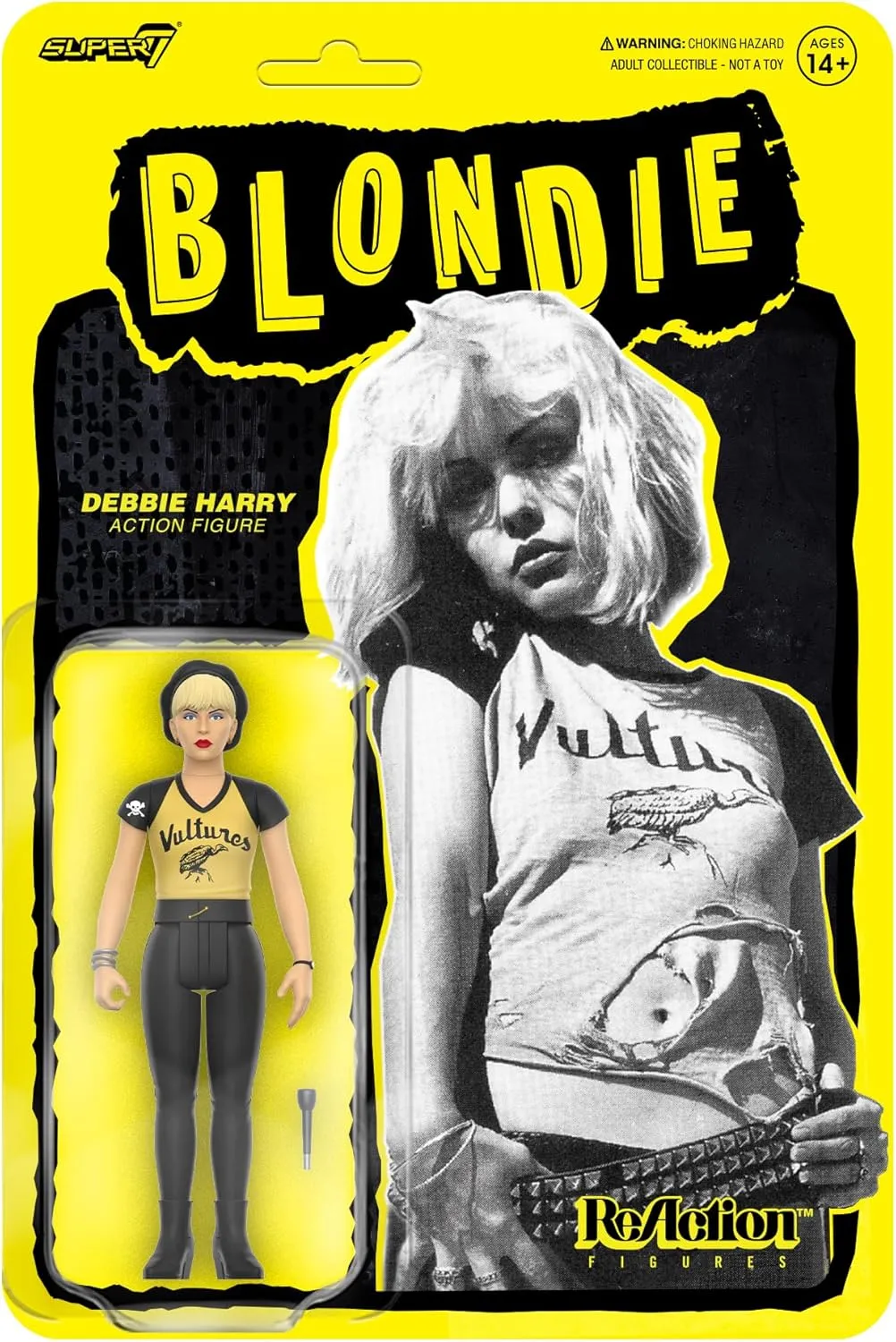 Super7 Blondie Reaction Figures Wave 02 - Debbie Harry (Vultures) Action Figure