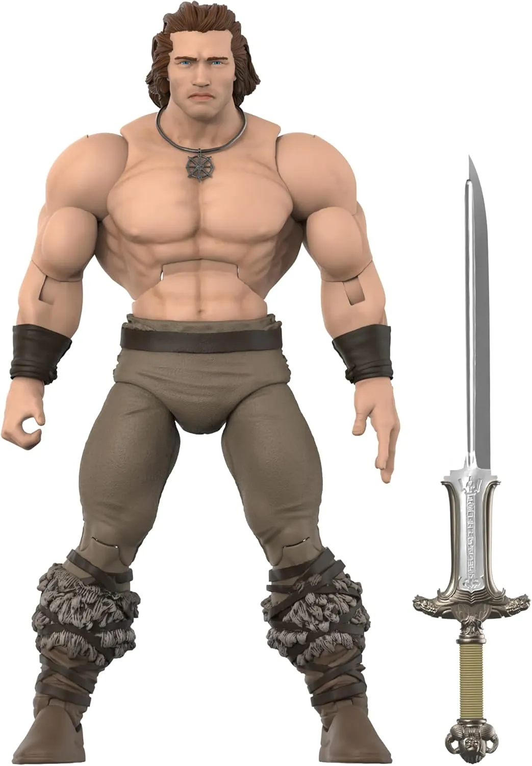 Super7 Conan The Barbarian Deluxe Iconic Pose - 7" Conan Action Figure with Accessory Classic Movie Collectibles and Retro Toys