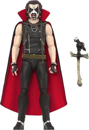 Super7 Deluxe King Diamond Abigail Era - 7" King Diamond Action Figure with Accessories Classic Heavy Metal Collectibles and Retro Toys