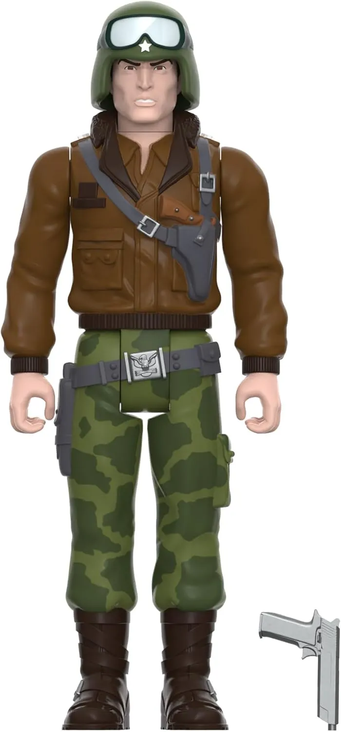 Super7 G.I. Joe General Hawk - 3.75" G.I. Joe Action Figure with Accessory Classic Cartoon Collectibles and Retro Toys