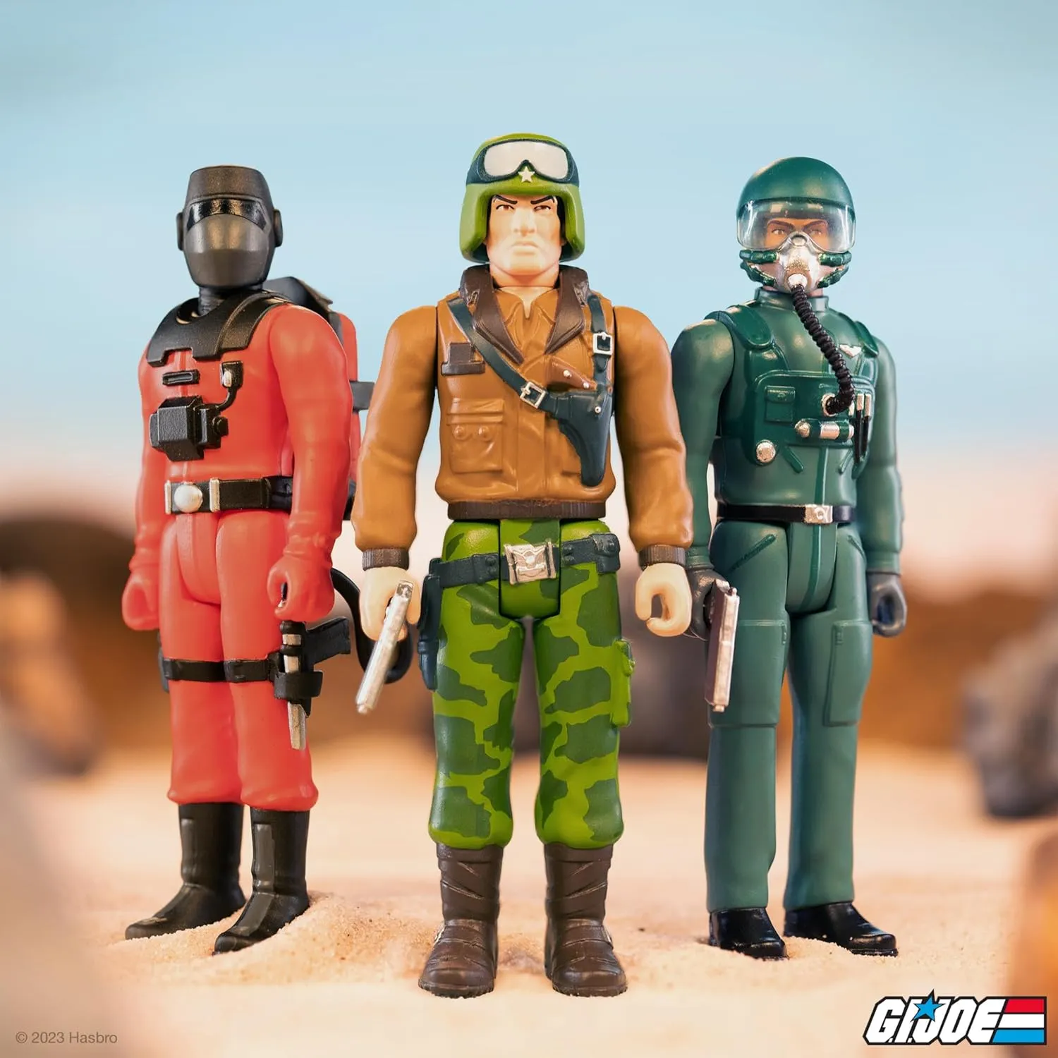Super7 G.I. Joe General Hawk - 3.75" G.I. Joe Action Figure with Accessory Classic Cartoon Collectibles and Retro Toys