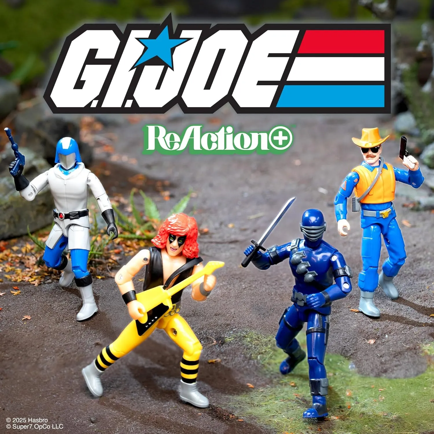 Super7 G.I. Joe Reaction  Wave 03 (Cartoon) - Snake Eyes (Cartoon) Action Figure