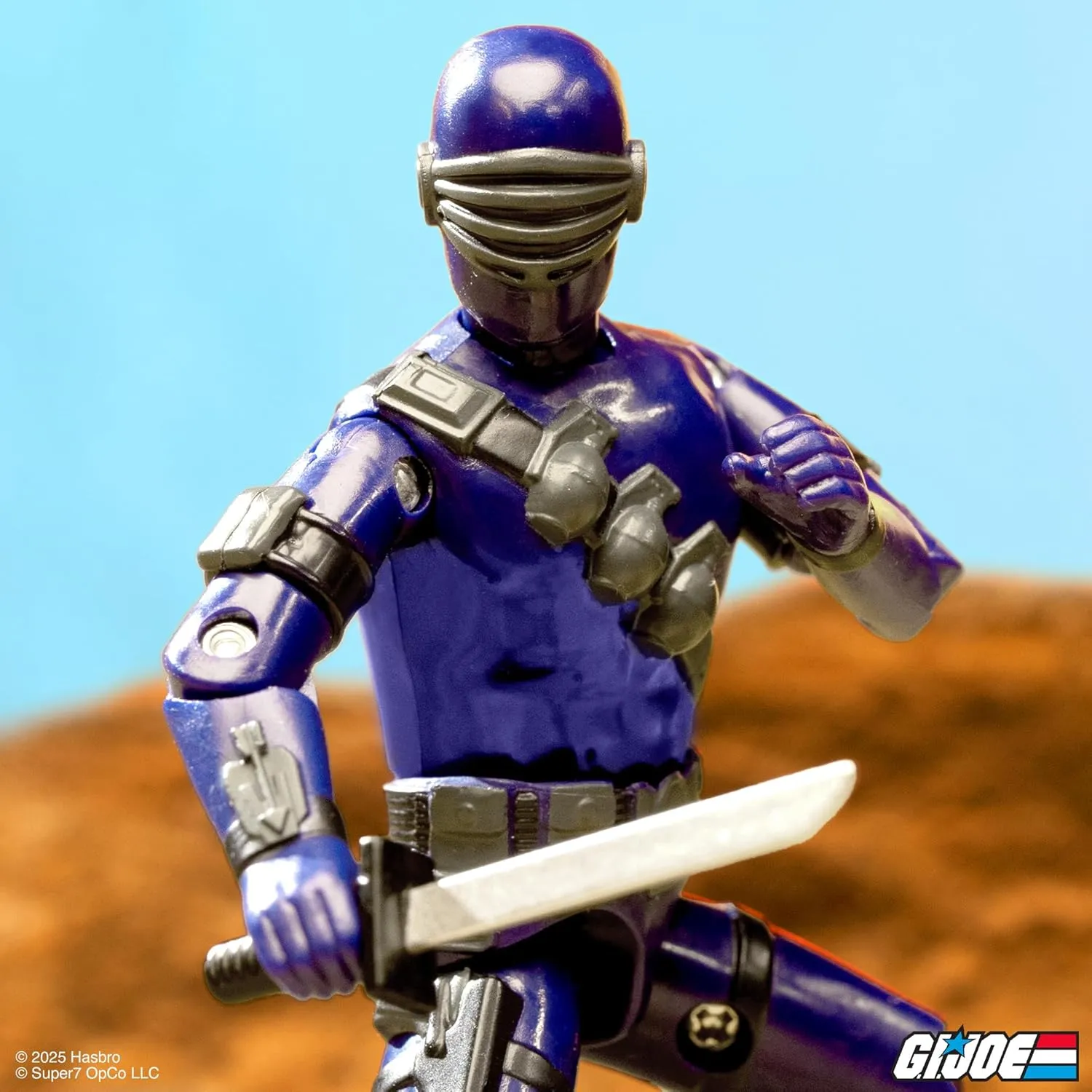 Super7 G.I. Joe Reaction  Wave 03 (Cartoon) - Snake Eyes (Cartoon) Action Figure