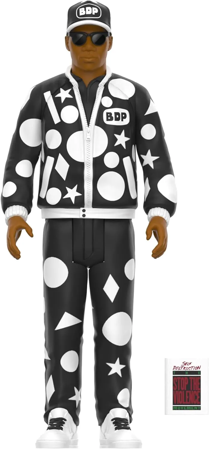 Super7 KRS-One (Self Destruction) - 3.75" KRS-One Action Figure with Accessory Classic Hip Hop Collectibles and Retro Toys