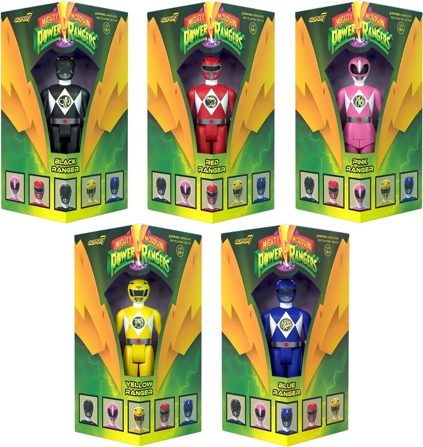 Super7 Mighty Morphin Power Rangers Pink Ranger - 3.75" Power Rangers Action Figure in Special Edition Packaging Classic TV Show Collectibles and Retro Toys