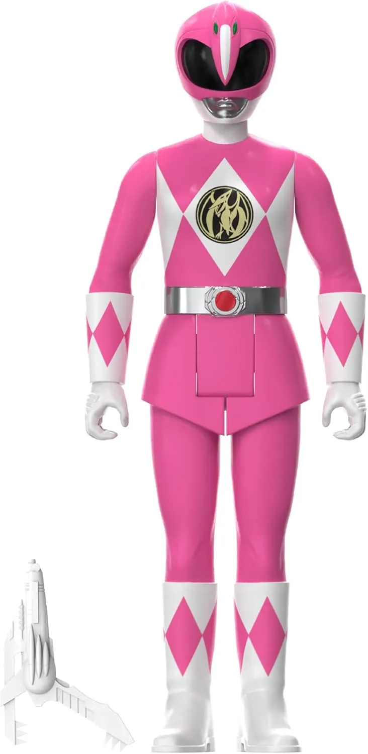 Super7 Mighty Morphin Power Rangers Pink Ranger - 3.75" Power Rangers Action Figure in Special Edition Packaging Classic TV Show Collectibles and Retro Toys