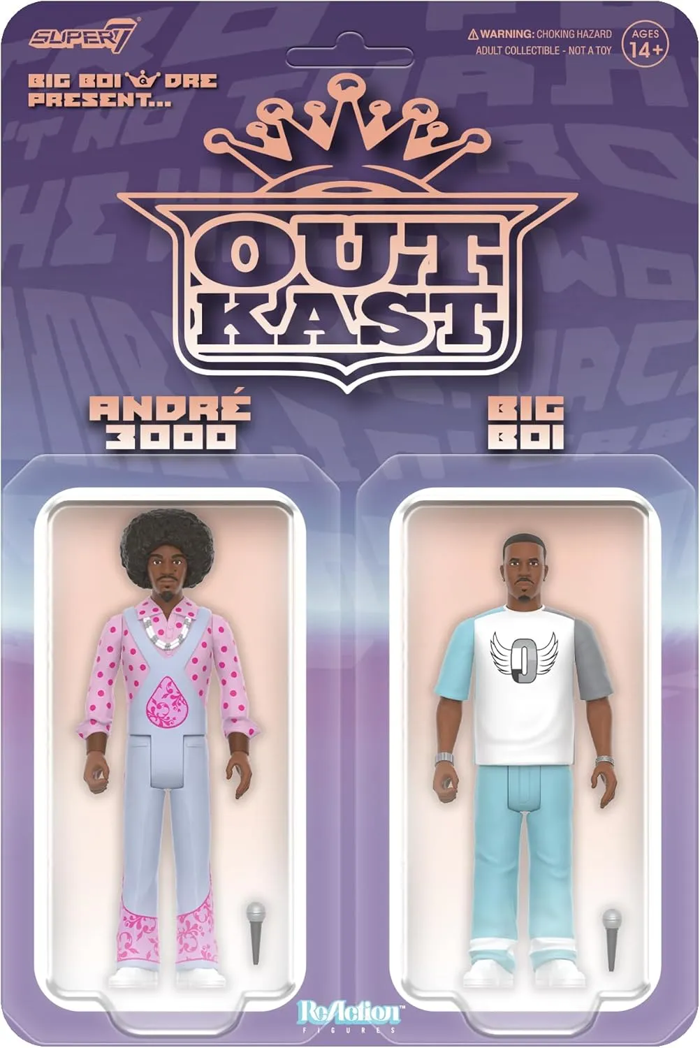 Super7 Outkast Reaction Figures Wave 03 - Outkast (Big Boi & Dre Present) Action Figure