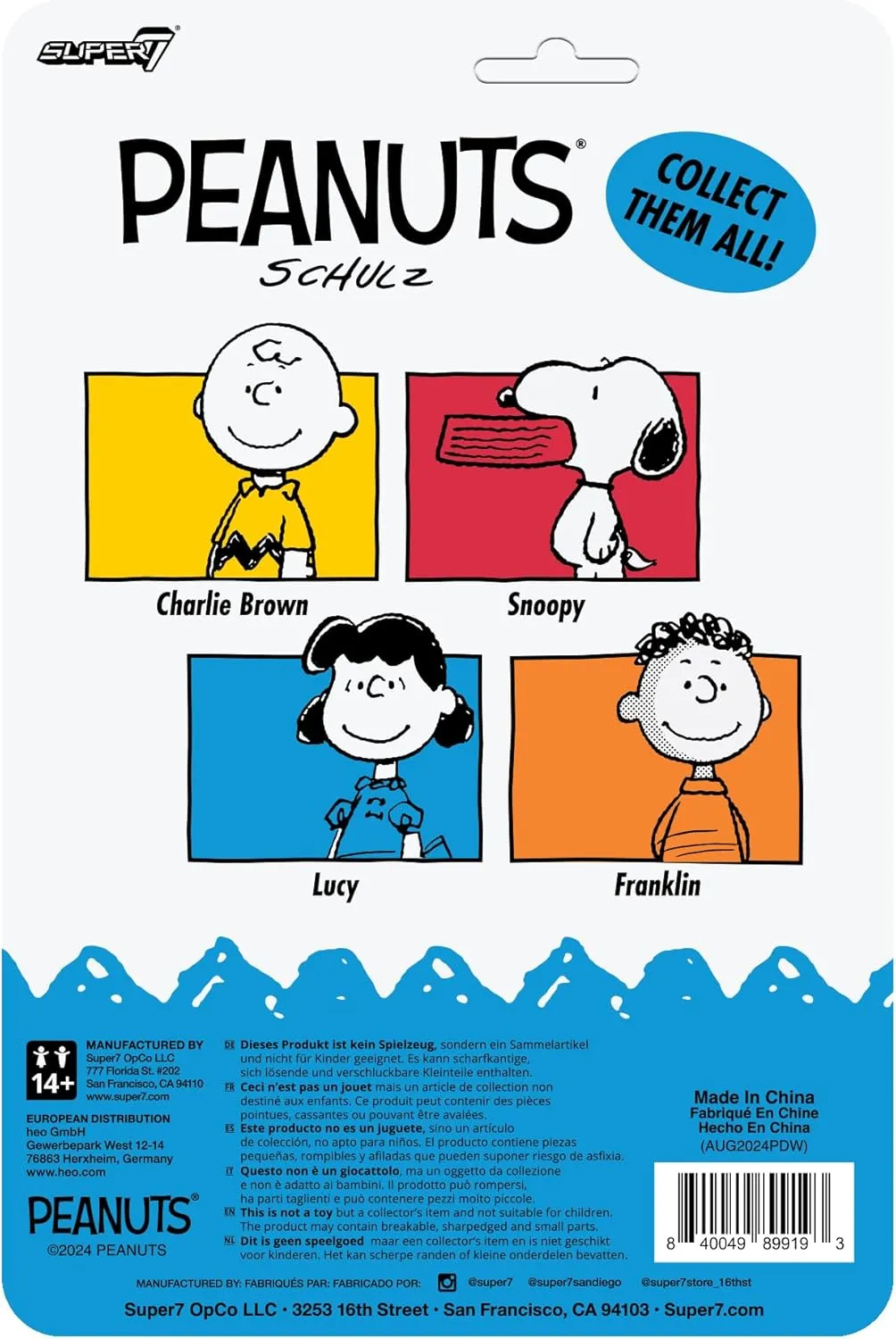 Super7 Peanuts Reaction Figures Wave 07 - Lucy Action Figure