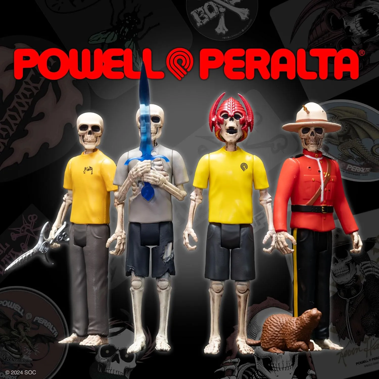 Super7 Powell-Peralta Kevin Harris - 3.75" Powell-Peralta Action Figure Classic Skateboard Collectibles and Retro Toys