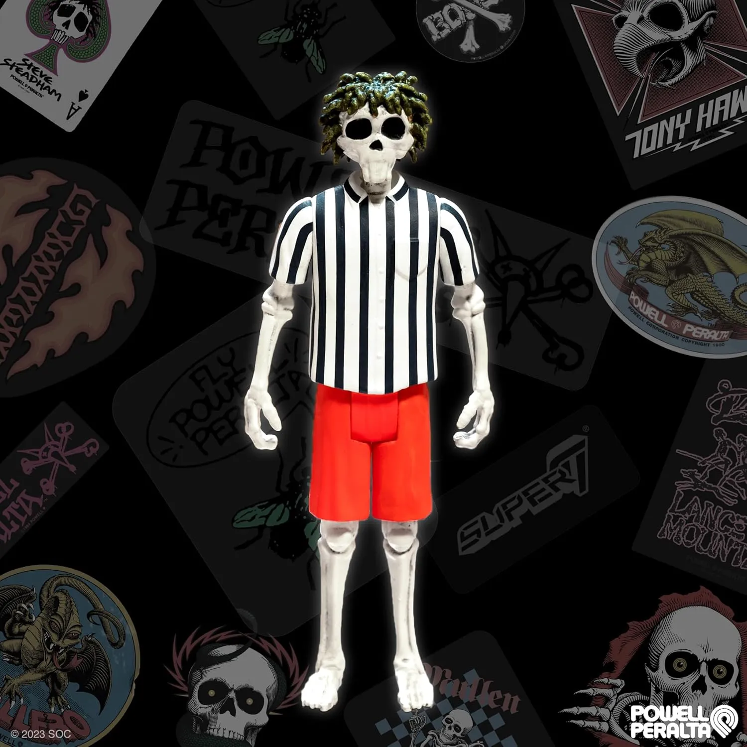 Super7 Powell-Peralta Steve Steadham - 3.75" Powell-Peralta Action Figure Classic Skateboard Collectibles and Retro Toys
