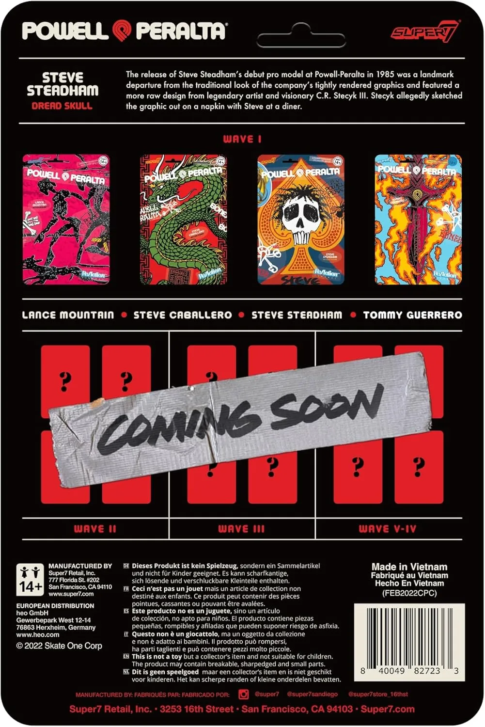 Super7 Powell-Peralta Steve Steadham - 3.75" Powell-Peralta Action Figure Classic Skateboard Collectibles and Retro Toys