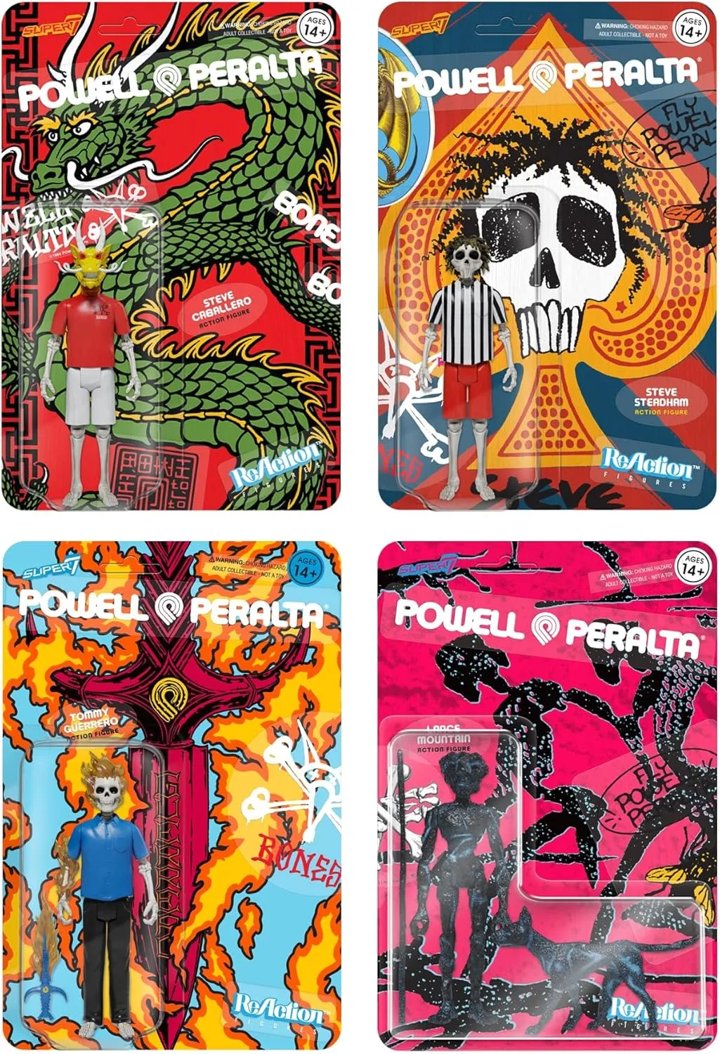 Super7 Powell-Peralta Steve Steadham - 3.75" Powell-Peralta Action Figure Classic Skateboard Collectibles and Retro Toys