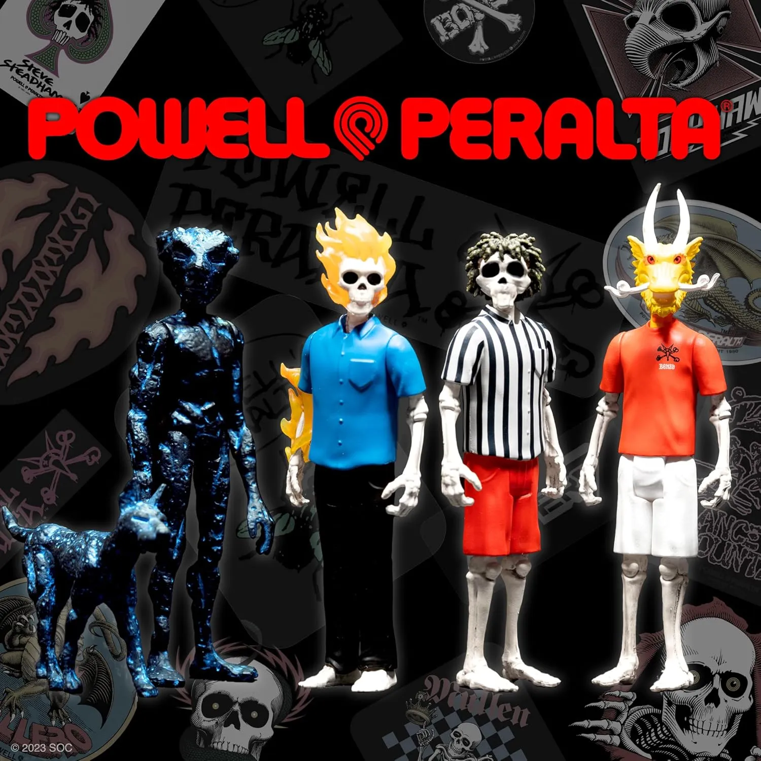 Super7 Powell-Peralta Steve Steadham - 3.75" Powell-Peralta Action Figure Classic Skateboard Collectibles and Retro Toys