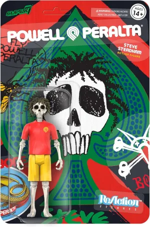Super7 Powell-Peralta Steve Steadham (Del Mar) - 3.75" Powell-Peralta Action Figure with Accessories Classic Skateboard Collectibles and Retro Toys