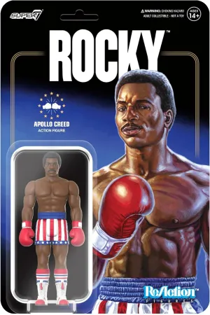 Super7 Rocky Apollo Creed (Boxing) - 3.75" Rocky Action Figure Classic Movie Collectibles and Retro Toys