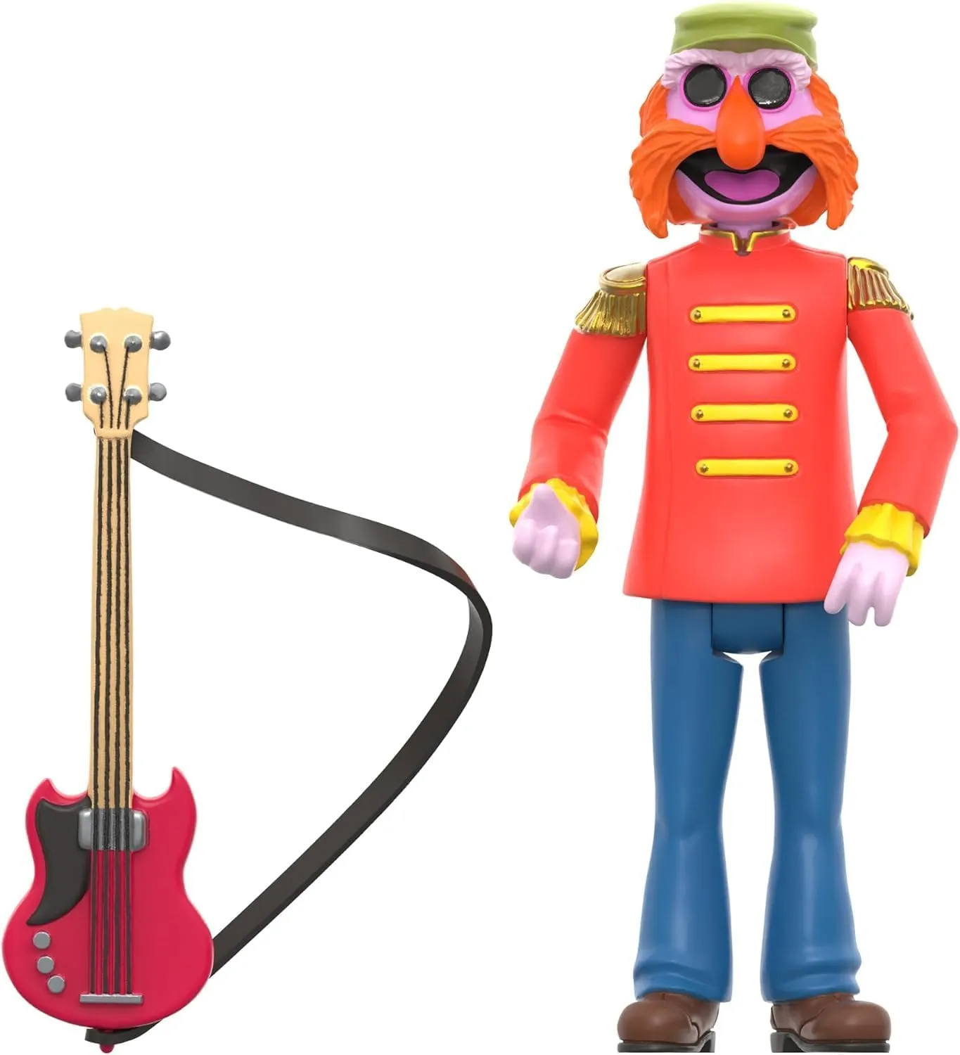Super7 The Muppets Electric Mayhem Band Floyd - 3.75" Muppets Action Figure with Accessory Classic Cartoon Collectibles and Retro Toys