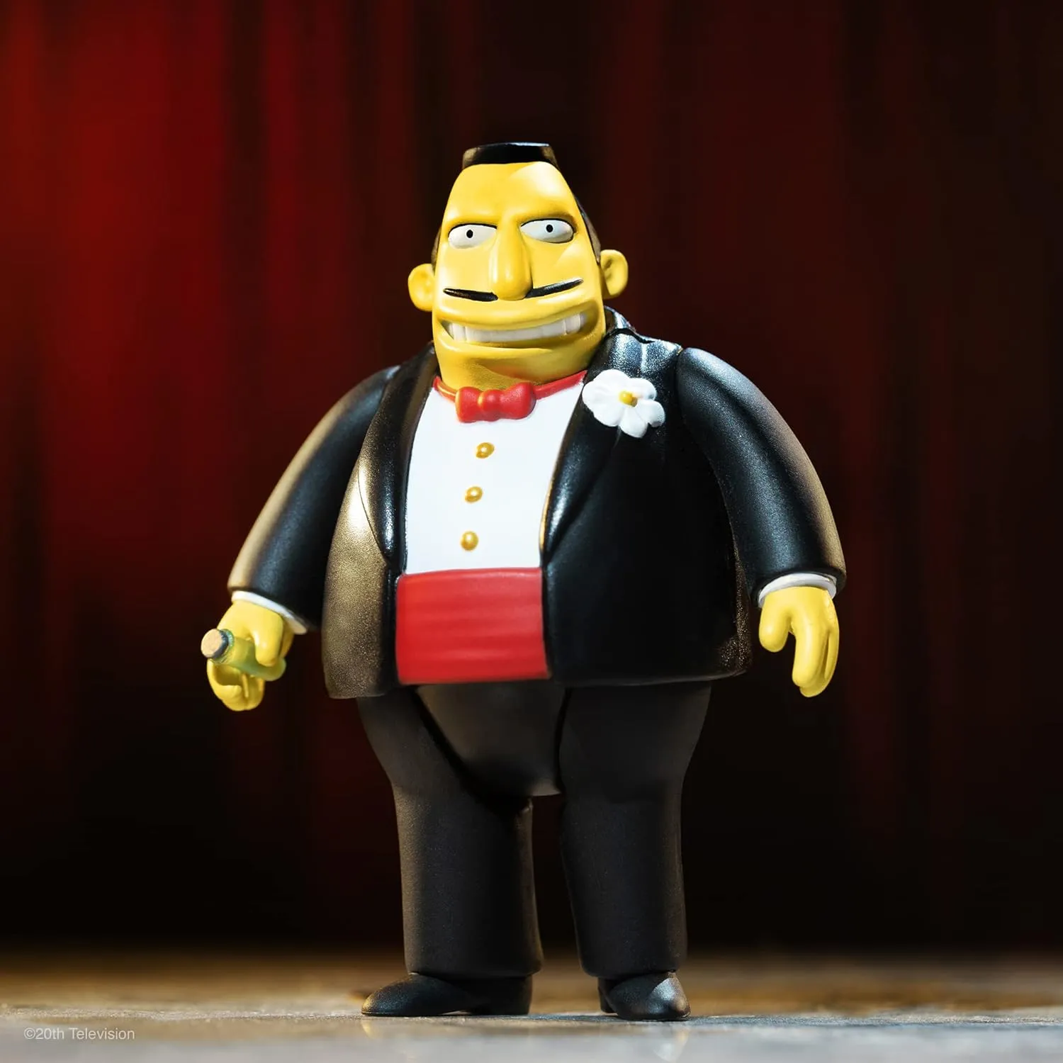 Super7 The Simpsons Senator Mendoza - 3.75" The Simpsons Action Figure with Accessory Classic TV Show Collectibles and Retro Toys