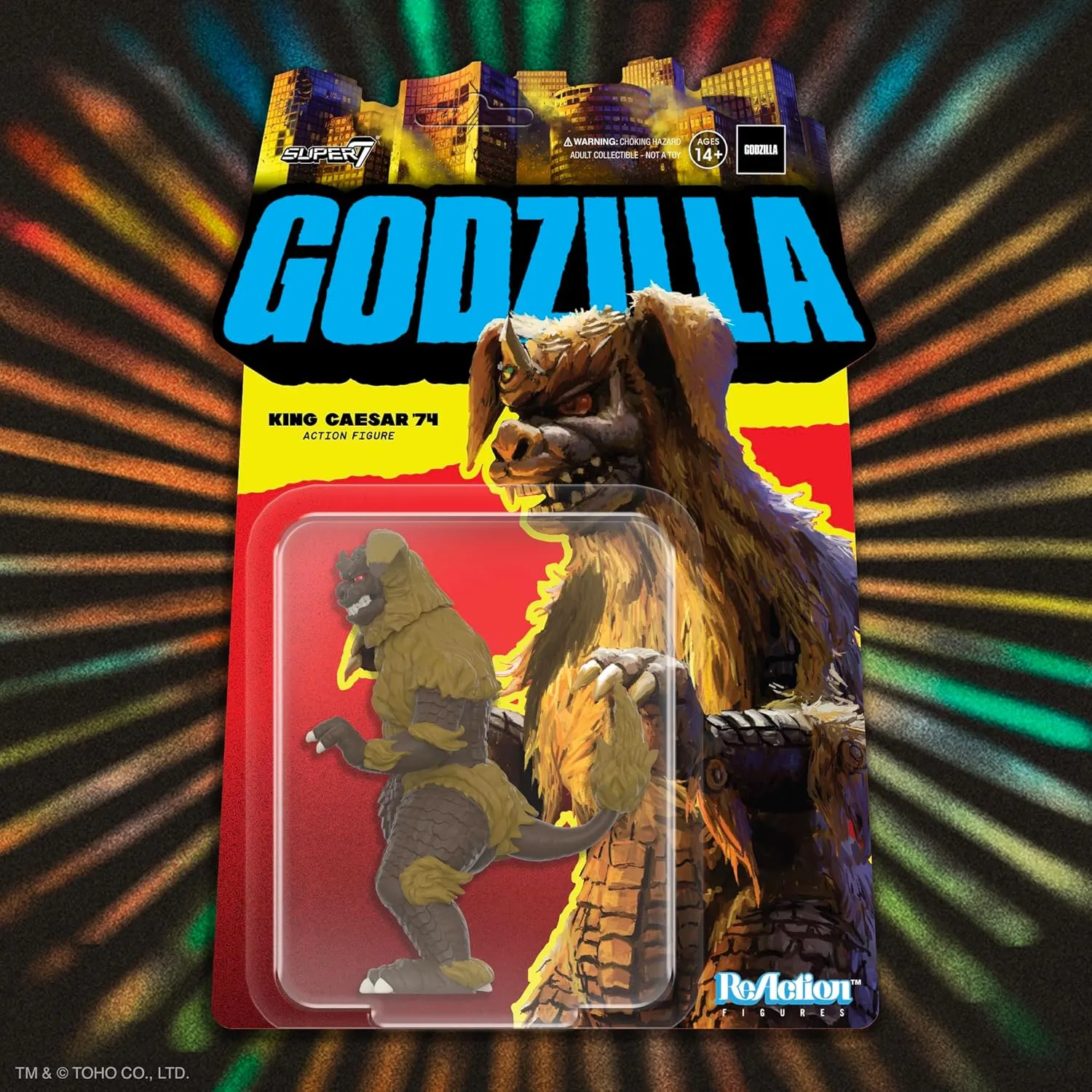 Super7 Toho Godzilla King Caesar '74-3.75" Toho Godzilla Action Figure Classic Movie Collectibles and Retro Toys
