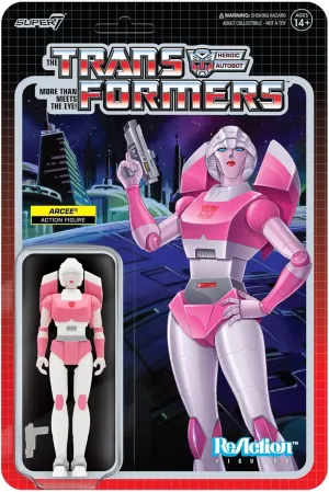 Super7 Transformers Arcee - 3.75" Transformers Action Figure with Accessory Classic Cartoon Collectibles and Retro Toys