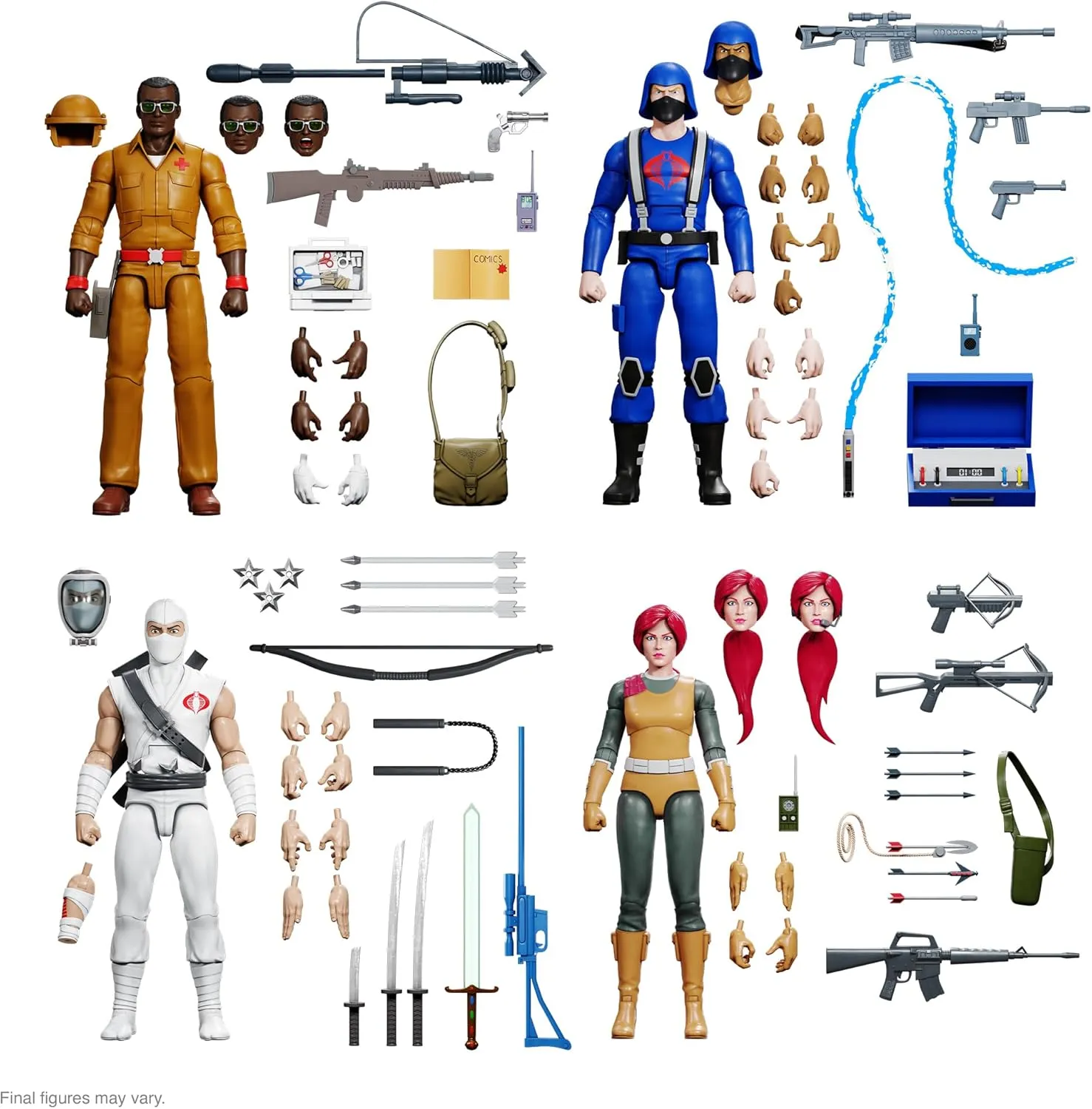 Super7 ULTIMATES! G.I. Joe Cobra Trooper - 7" G.I. Joe Action Figure with Accessories Classic Cartoon Collectibles and Retro Toys