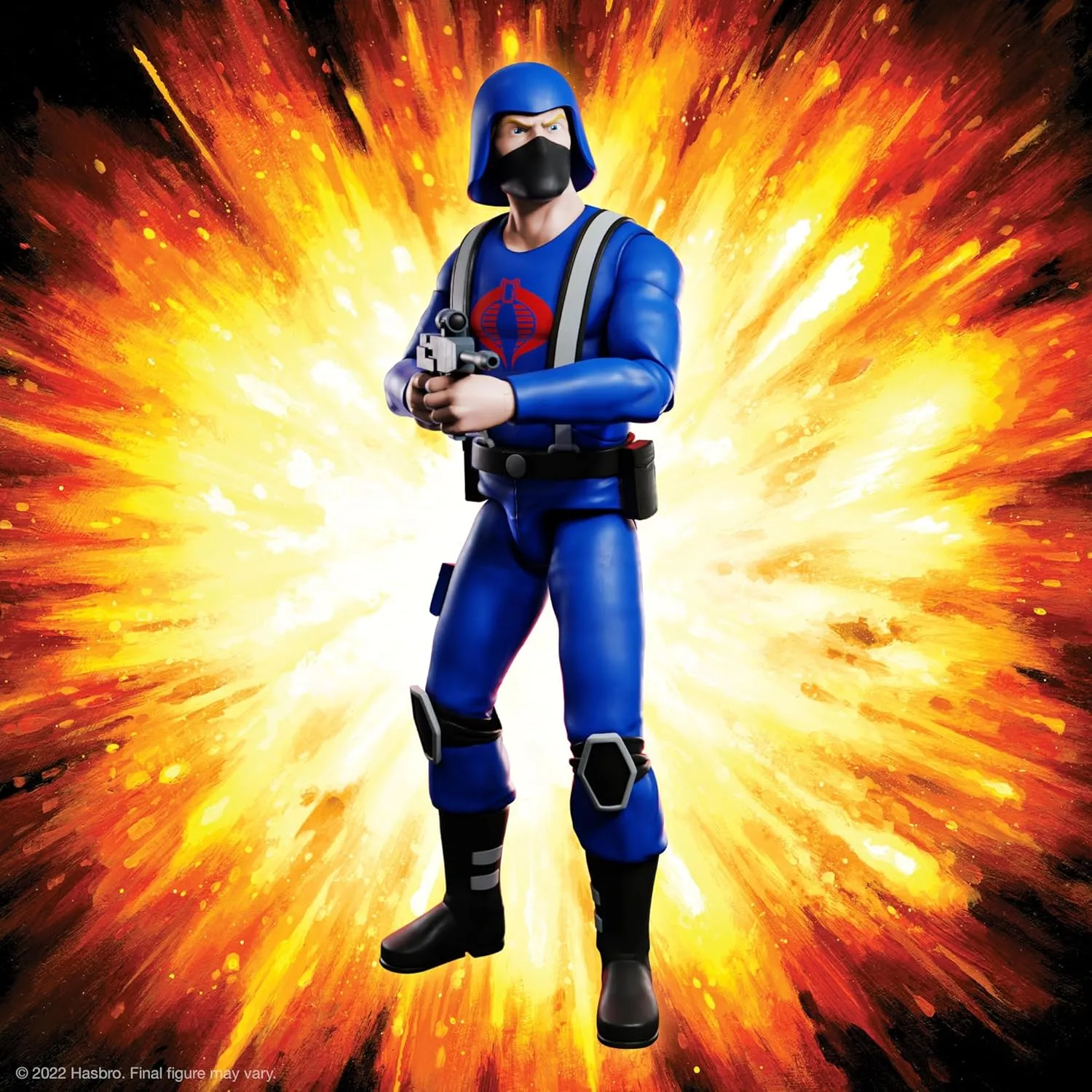 Super7 ULTIMATES! G.I. Joe Cobra Trooper - 7" G.I. Joe Action Figure with Accessories Classic Cartoon Collectibles and Retro Toys