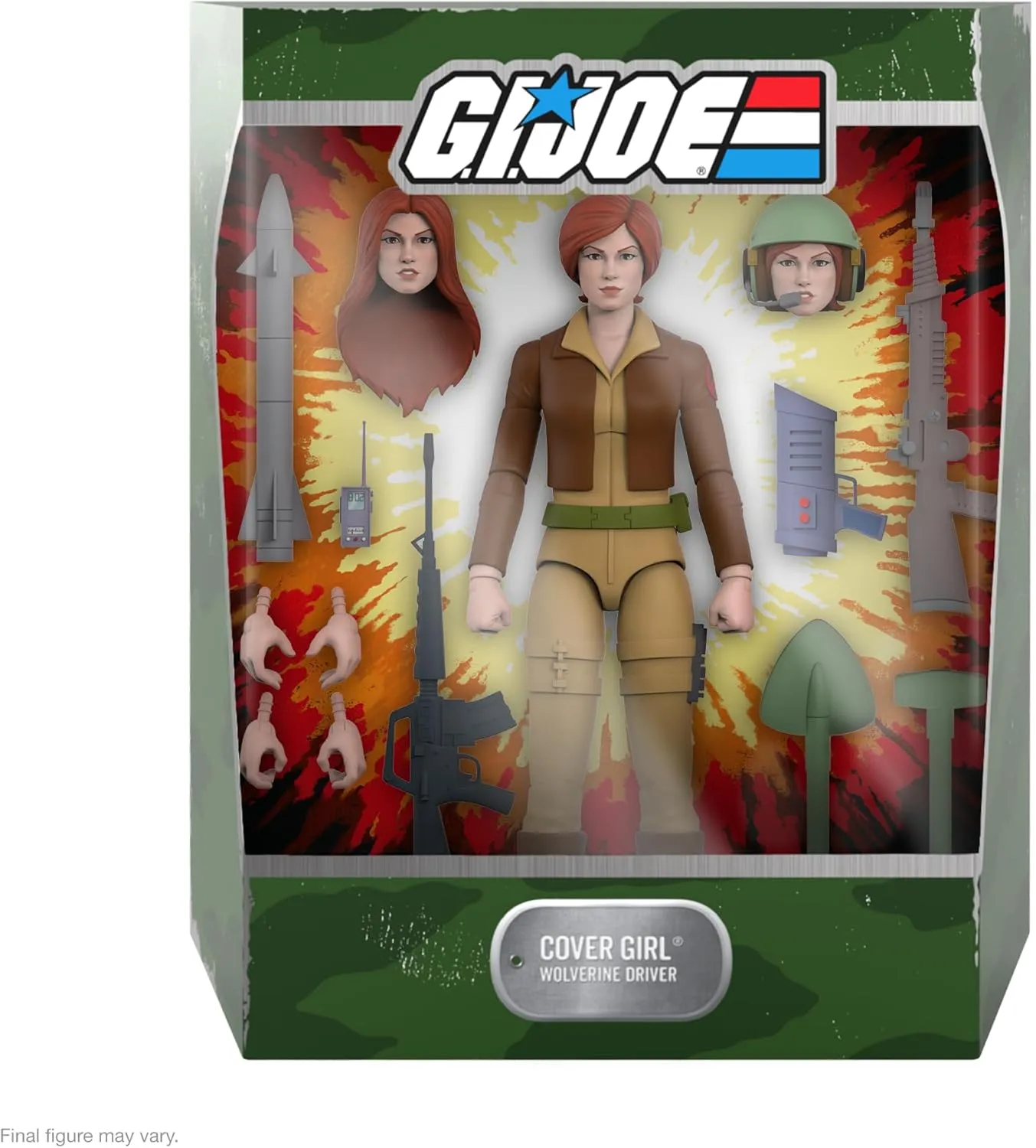 Super7 Ultimates! G.I. Joe Cover Girl - 7" G.I. Joe Action Figure with Accessories Classic Cartoon Collectibles and Retro Toys