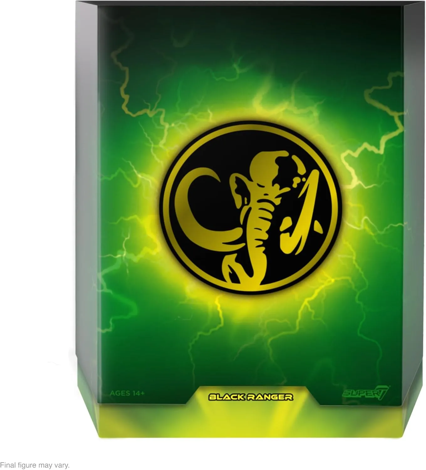 Super7 ULTIMATES! Mighty Morphin Power Rangers Black Ranger - 7" Power Rangers Action Figure with Accessories Classic TV Show Collectibles
