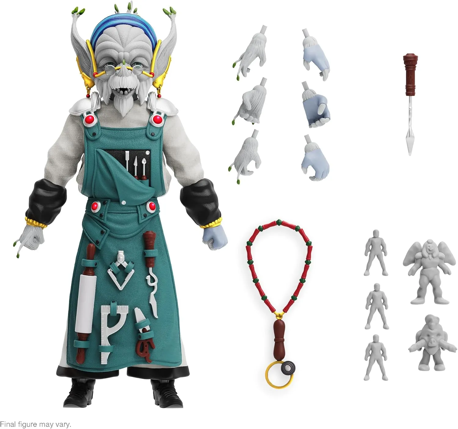 Super7 ULTIMATES! Mighty Morphin Power Rangers Finster - 7" Power Rangers Action Figure with Accessories Classic TV Show Collectibles