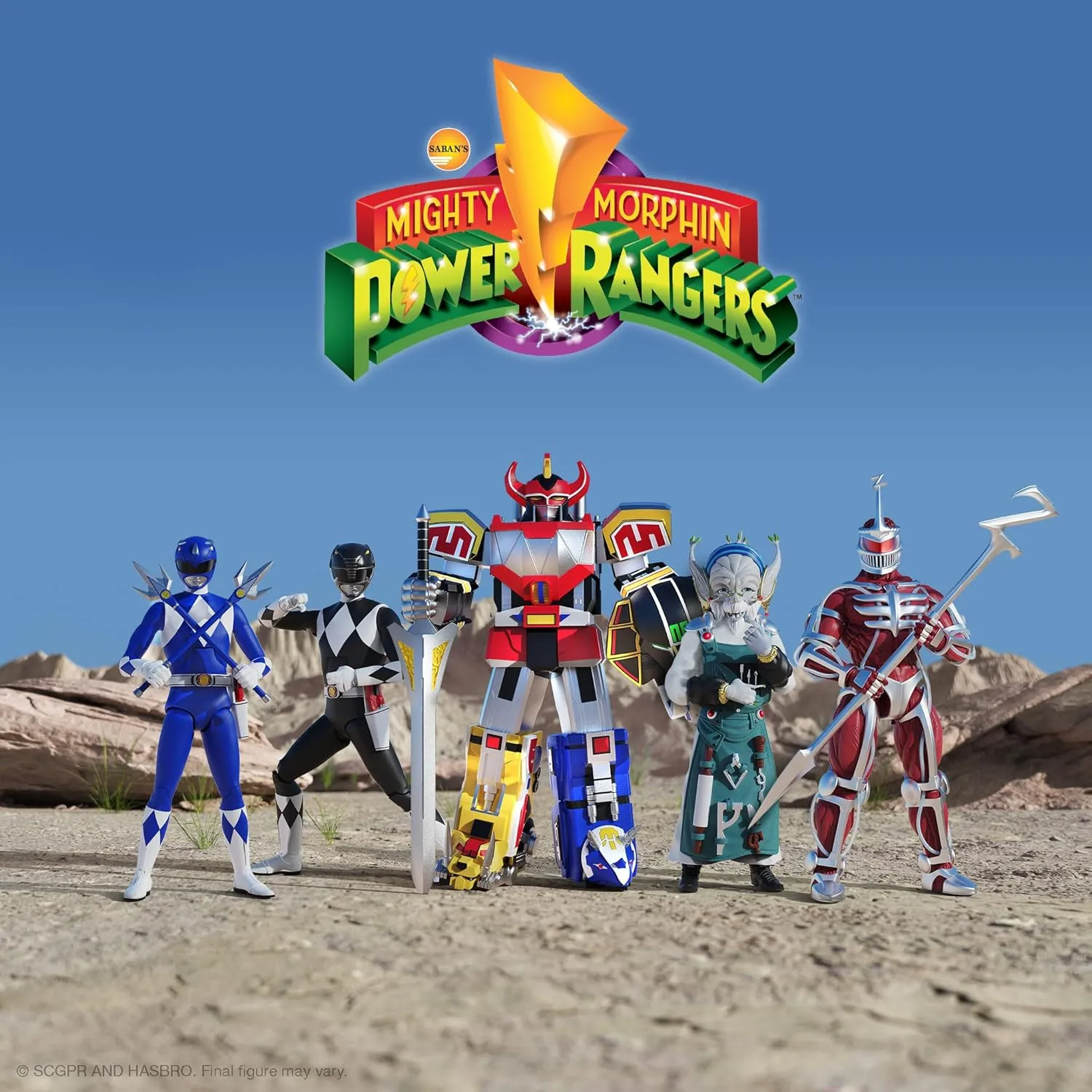 Super7 ULTIMATES! Mighty Morphin Power Rangers Finster - 7" Power Rangers Action Figure with Accessories Classic TV Show Collectibles