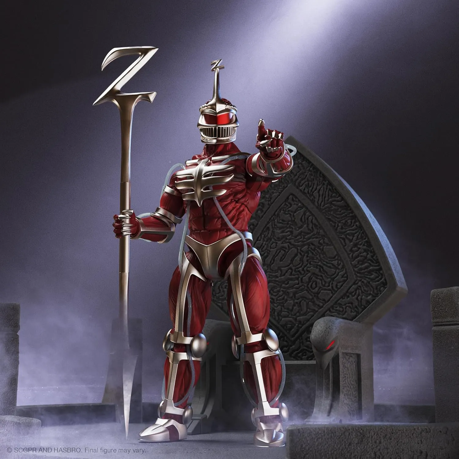 Super7 ULTIMATES! Mighty Morphin Power Rangers Lord Zedd - 7" Power Rangers Action Figure with Accessories Classic TV Show Collectibles and Retro Toys