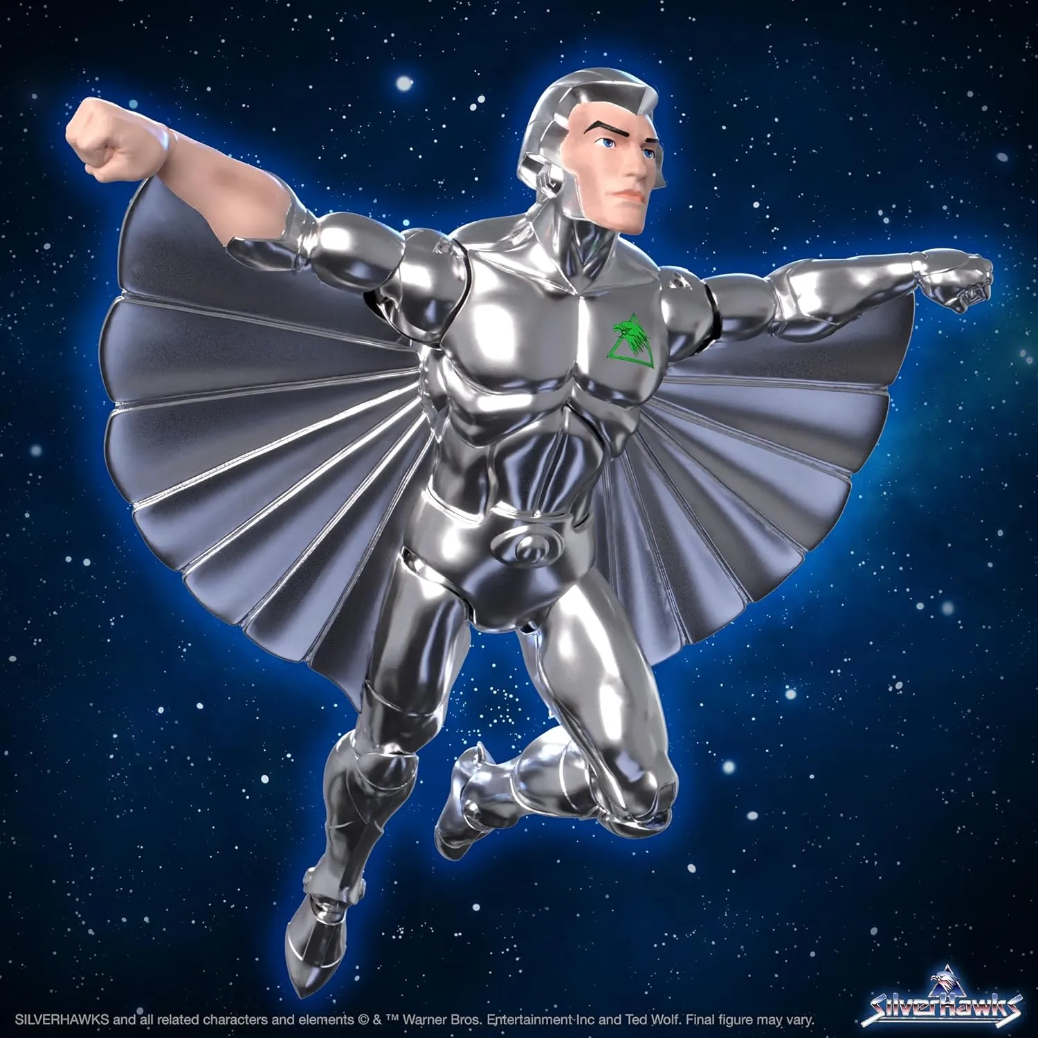 Super7 Ultimates SilverHawks Quicksilver - 7" SilverHawks Action Figure with Accessories Classic Cartoon Collectibles and Retro Toys