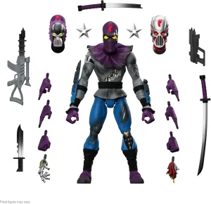 Super7 ULTIMATES! Teenage Mutant Ninja Turtles Foot Soldier (Battle Damaged) - 7" TMNT Action Figure with Accessories Classic Cartoon Collectibles and Retro Toys