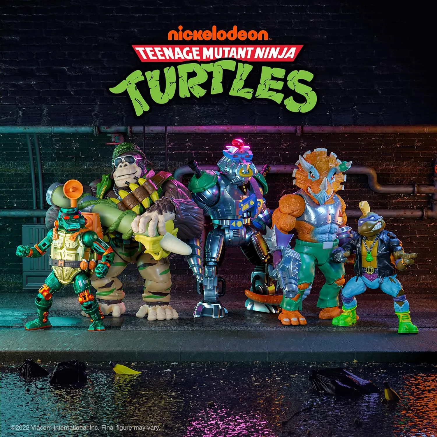Super7 ULTIMATES! Teenage Mutant Ninja Turtles Guerrilla Gorilla - 8" TMNT Action Figure with Accessories Classic Cartoon Collectibles