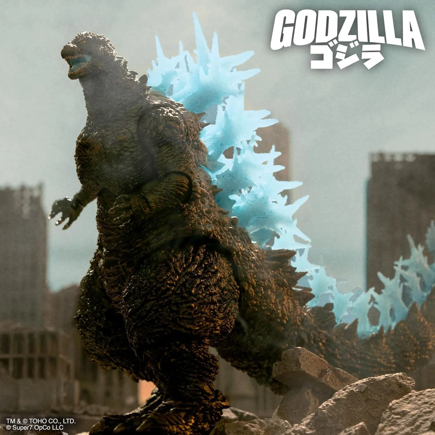 Super7 ULTIMATES! Toho Godzilla Minus One (Charging) Figure - 8" Toho Godzilla Action Figure Kaiju - Classic Movie Monster Fans Collectibles & Retro Toys- Movie Model for Collectors & Display Figurine