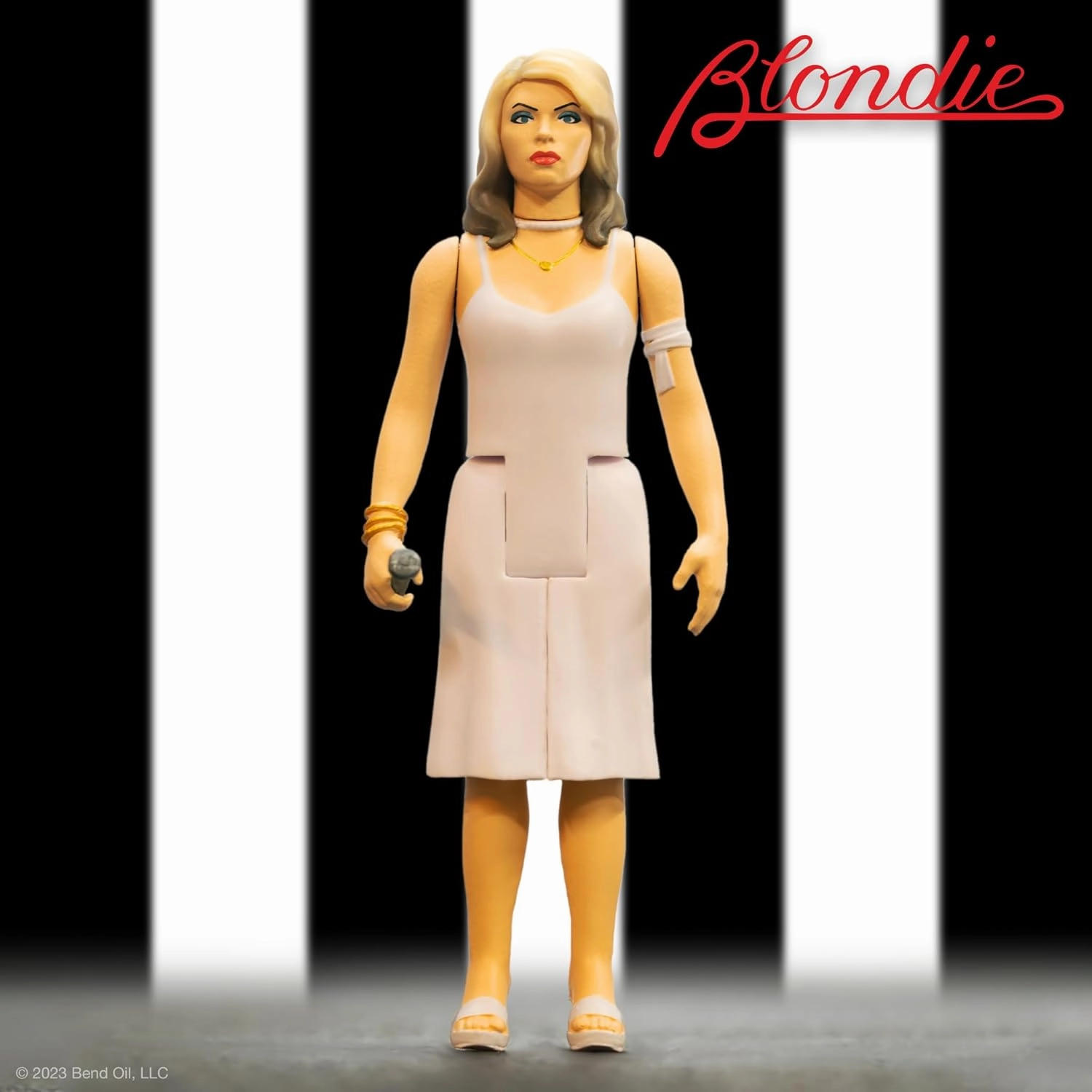 Super7 Blondie Debbie Harry (Parallel Lines) - 3.75" Blondie Action Figure with Accessory Classic Music Collectibles and Retro Toys