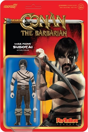 Super7 Conan The Barbarian War Paint Subotai - 3.75" Conan Action Figure with Accessory Classic Movie Collectibles and Retro Toys