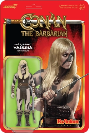 Super7 Conan The Barbarian War Paint Valeria - 3.75" Conan Action Figure with Accessory Classic Movie Collectibles and Retro Toys