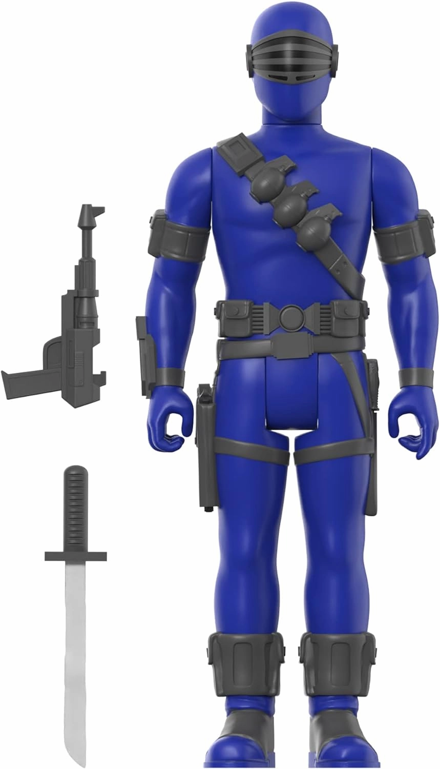 Super7 G.I. Joe Snake Eyes - 3.75" G.I. Joe Action Figure with Accessory Classic Cartoon Collectibles and Retro Toys