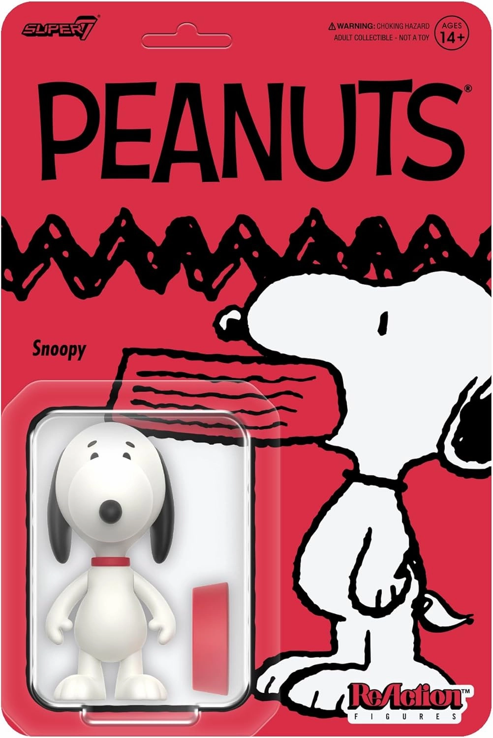 Super7 Peanuts Reaction Figures Wave 07 - Snoopy Action Figure