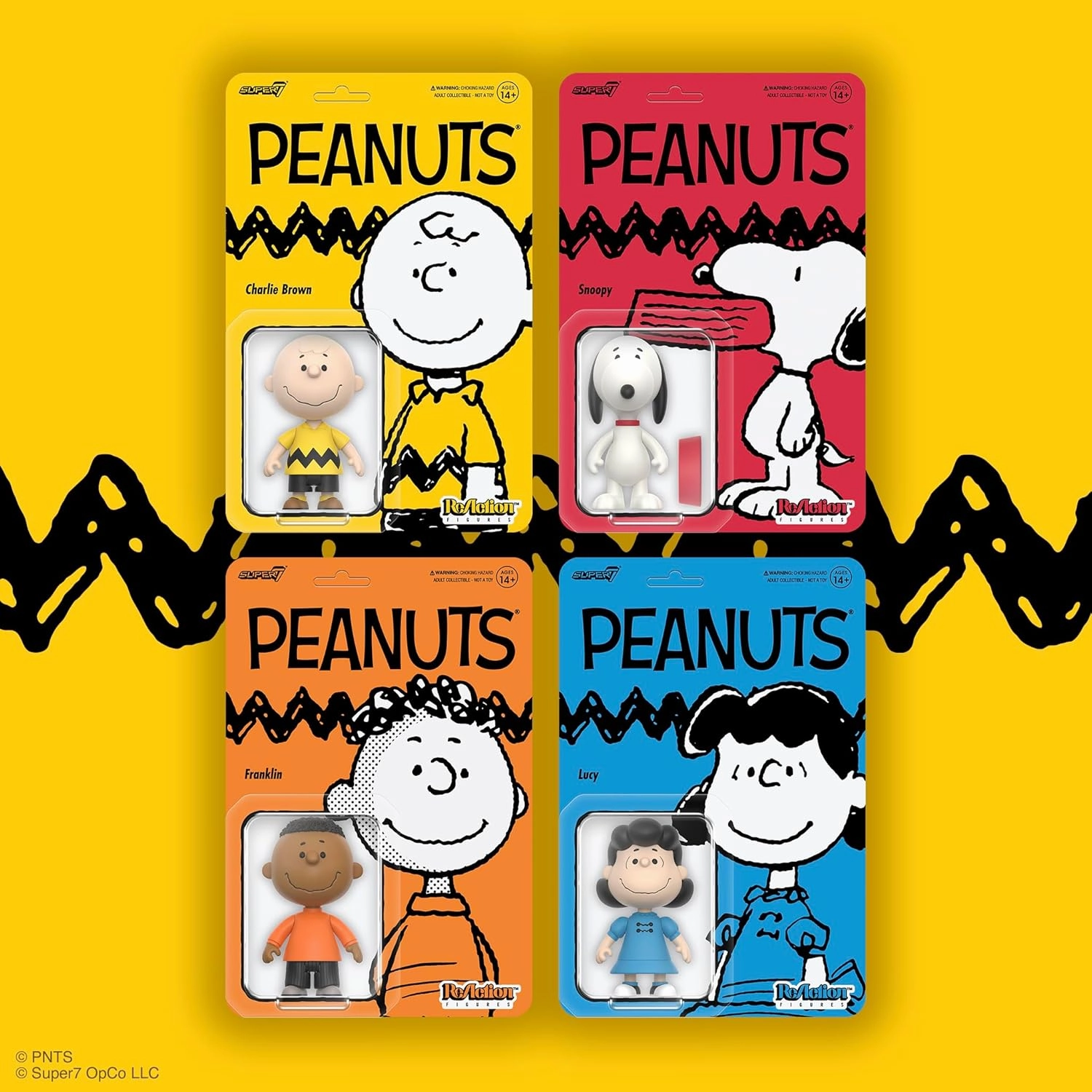 Super7 Peanuts Reaction Figures Wave 07 - Snoopy Action Figure