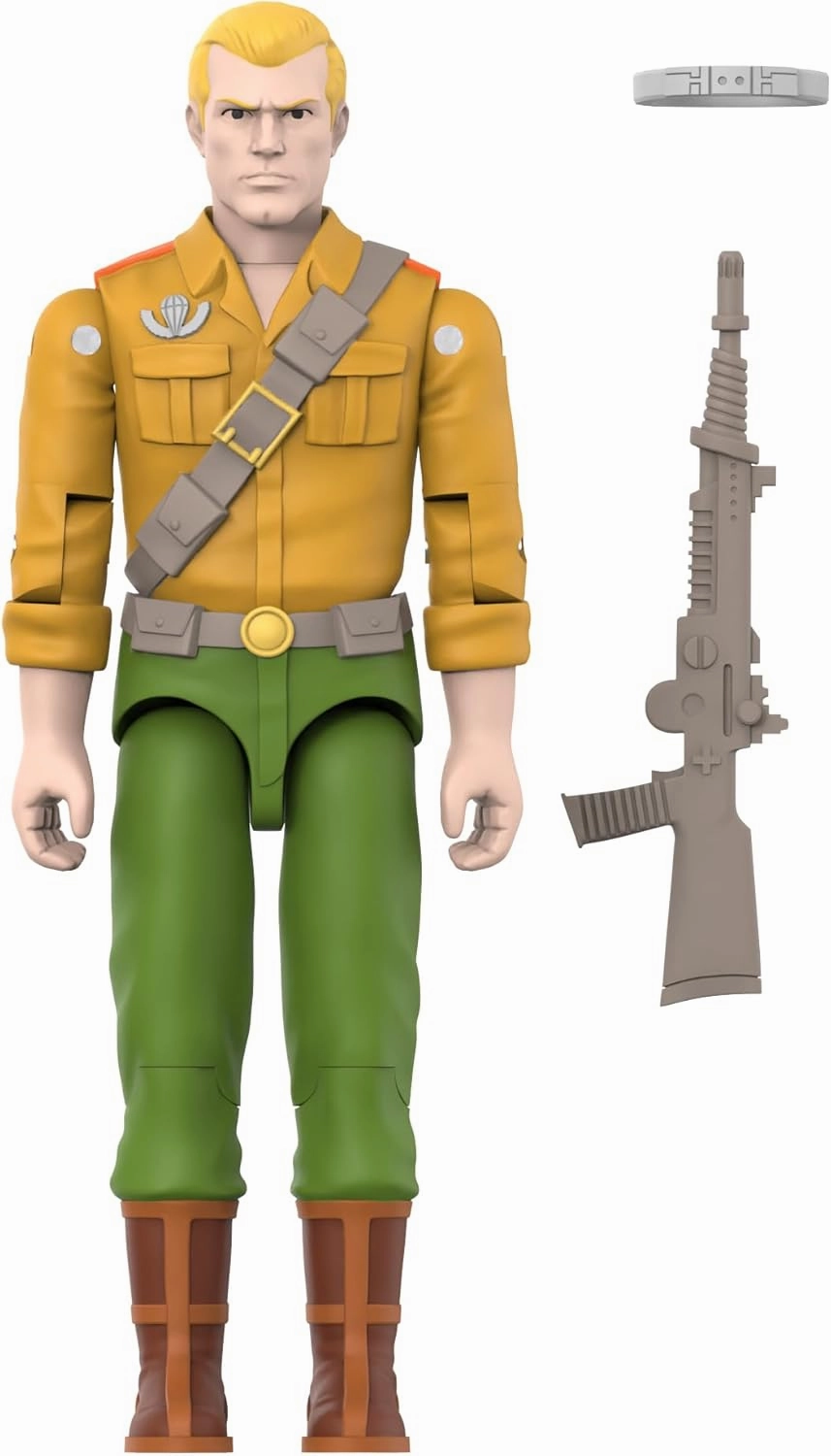 Super7 Reaction  G.I. Joe Duke (Cartoon) - 3.75" G.I. Joe Action Figure with Accessories Classic Cartoon Collectibles and Retro Toys