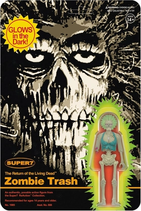 Super7 Return of The Living Dead Reaction Figures Wave 05 - Zombie Trash (Monster Glow) Action Figure