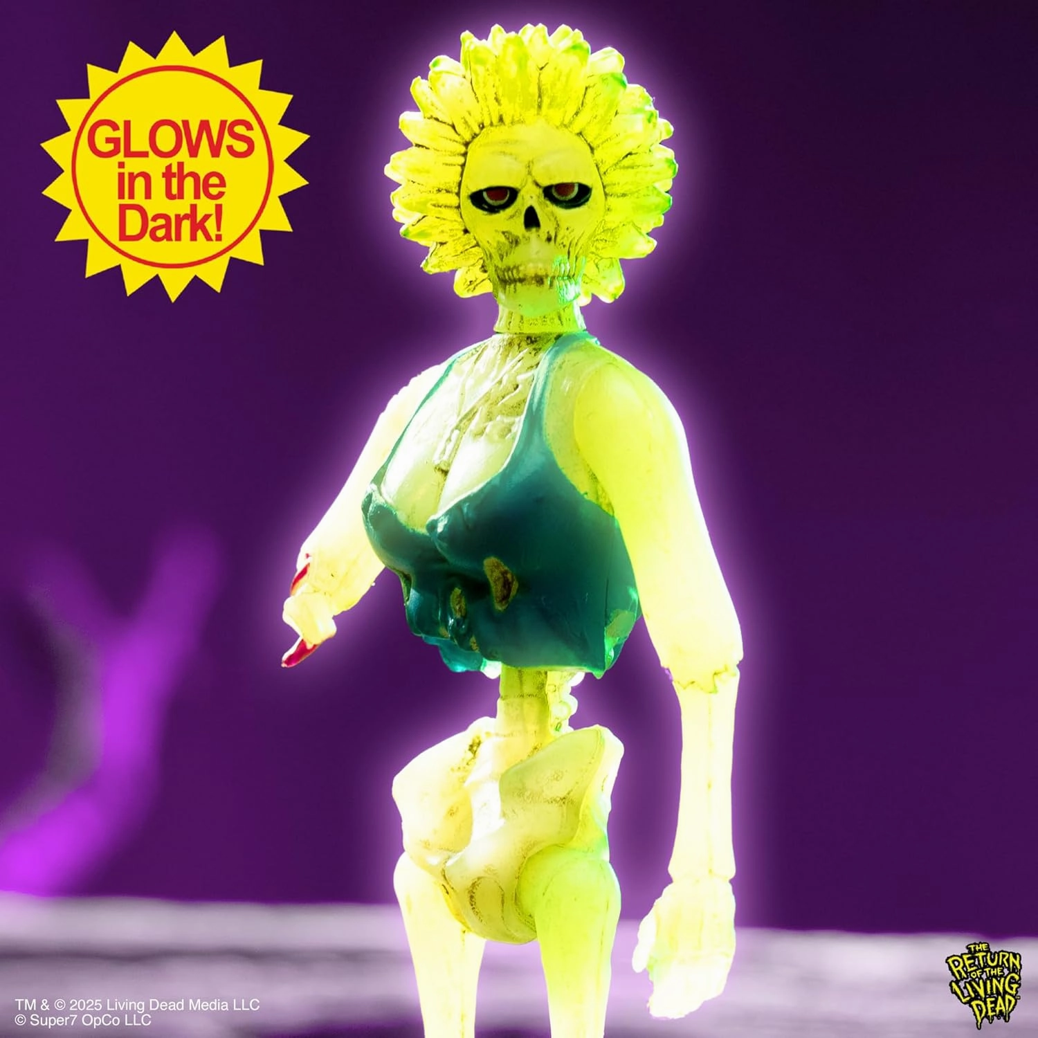 Super7 Return of The Living Dead Reaction Figures Wave 05 - Zombie Trash (Monster Glow) Action Figure