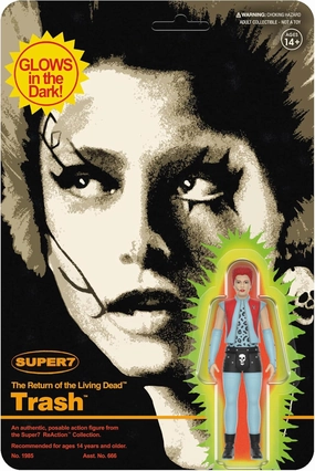 Super7 Return of The Living Dead Trash (Monster Glow) - 3.75" Return of The Living Dead Action Figure Classic Horror Collectibles and Retro Toys