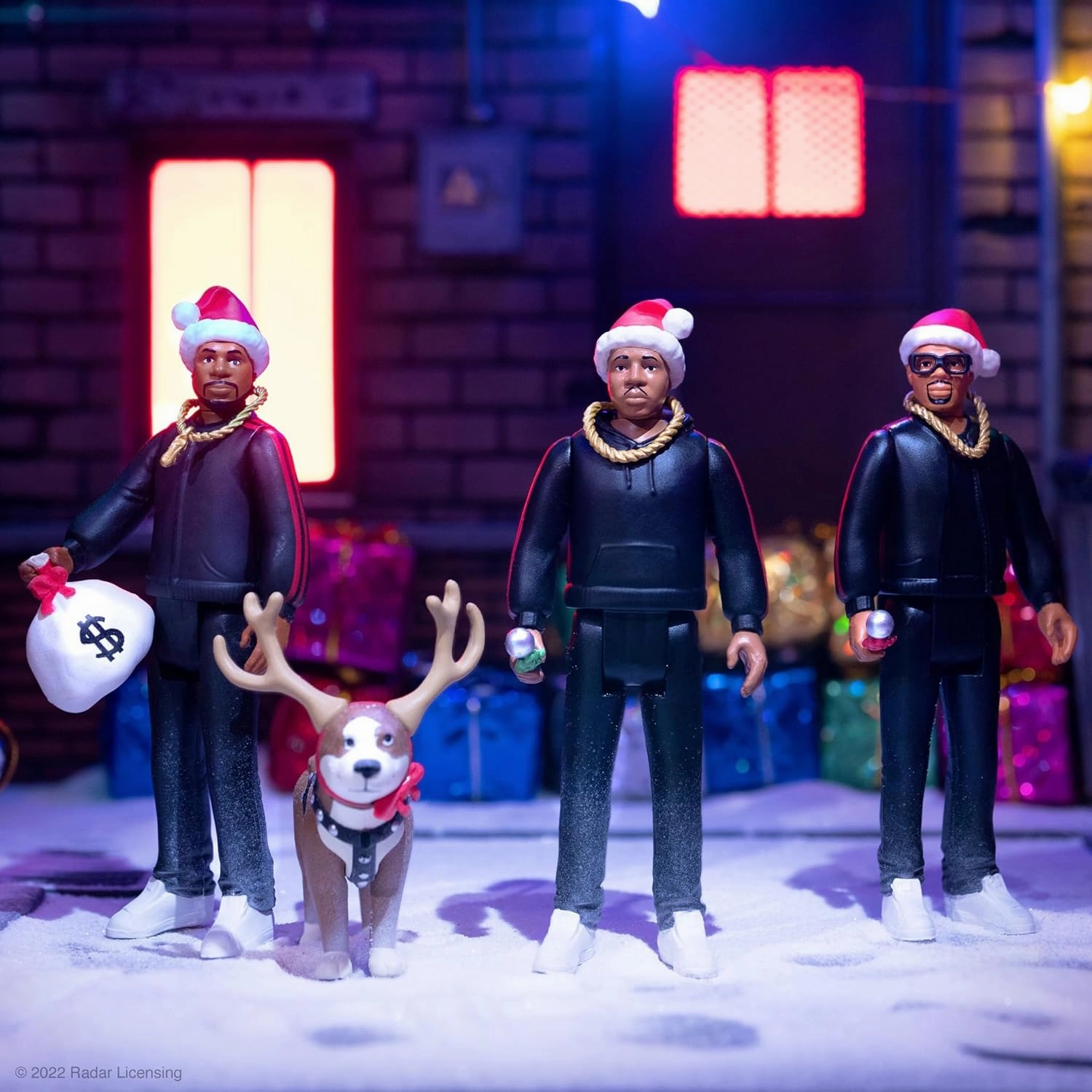 Super7 Run DMC Christmas in Hollis - (3-Pack) 3.75" Run-DMC Action Figures with Accessories Hip Hop Collectibles and Retro Toys