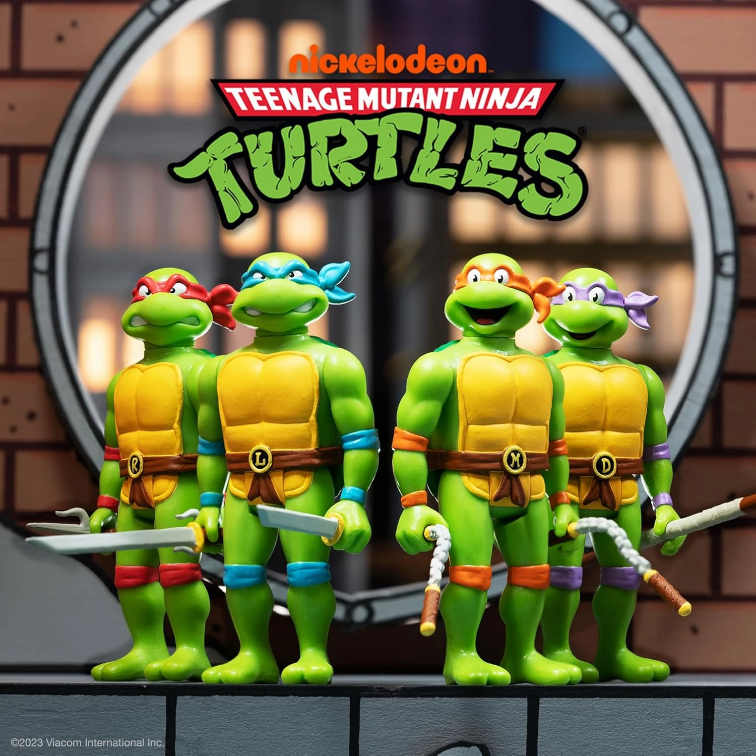 Super7 Teenage Mutant Ninja Turtles Raphael - 3.75" TMNT Action Figure with Accessories Classic Cartoon Collectibles and Retro Toys