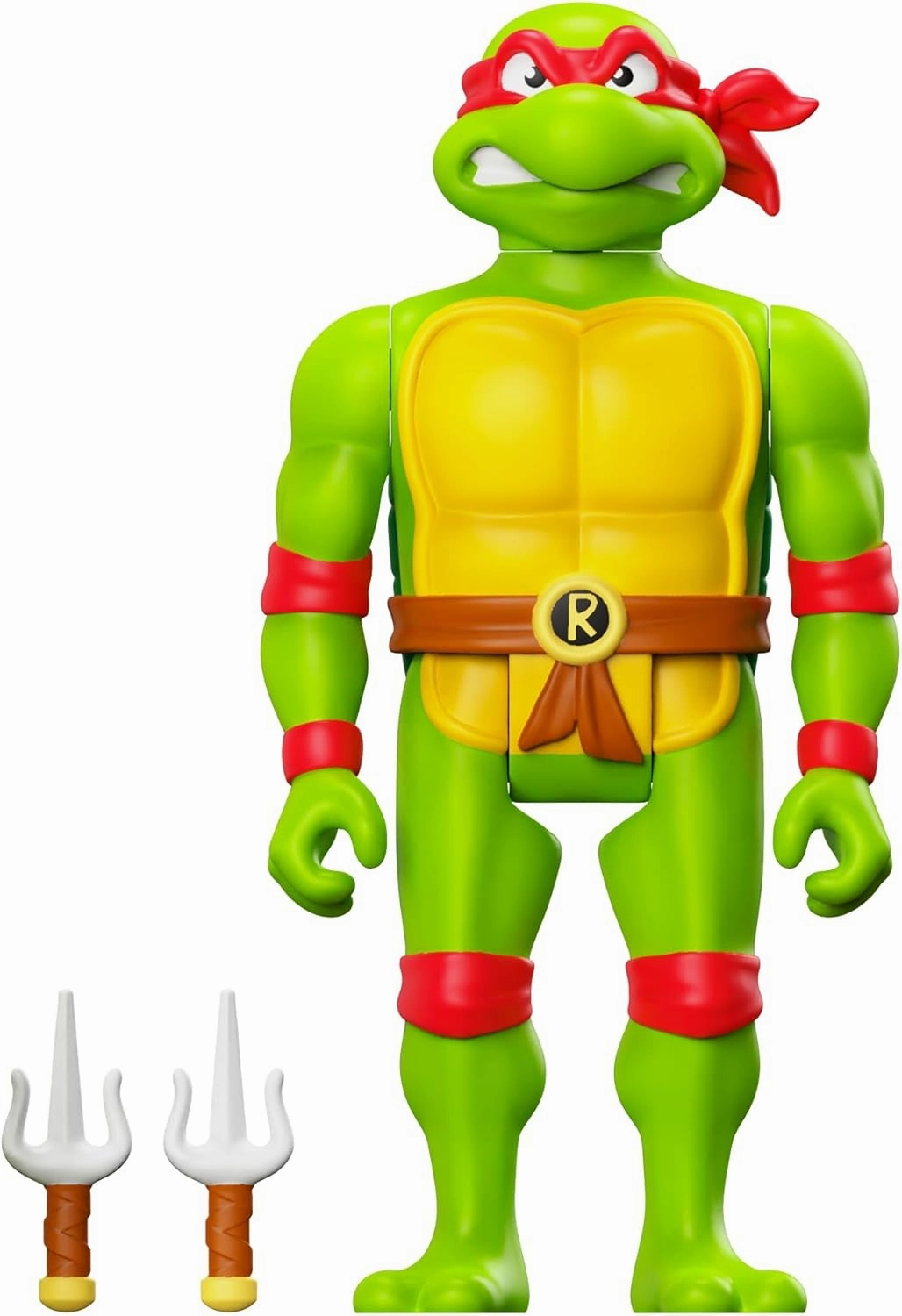 Super7 Teenage Mutant Ninja Turtles Raphael - 3.75" TMNT Action Figure with Accessories Classic Cartoon Collectibles and Retro Toys