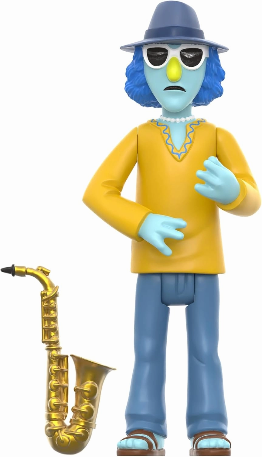 Super7 The Muppets Electric Mayhem Band Zoot - 3.75" Muppets Action Figure with Accessory Classic Cartoon Collectibles and Retro Toys