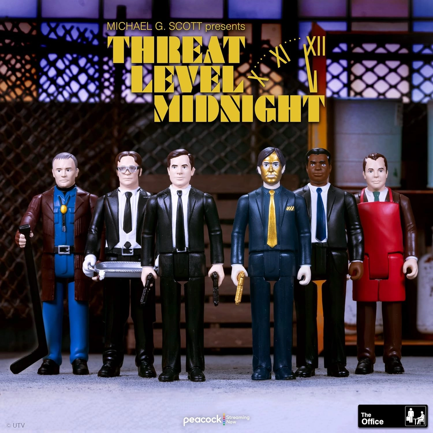 Super7 The Office Threat Level Midnight Michael Scott as Michael Scarn - 3.75" The Office Action Figure with Accessory Classic TV Show Collectibles and Pop Culture Toys